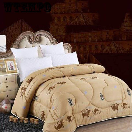 Down Duvet Warm and Comfortable Thick Warm Quilt Is Thickened By Wool In Autumn and Winter