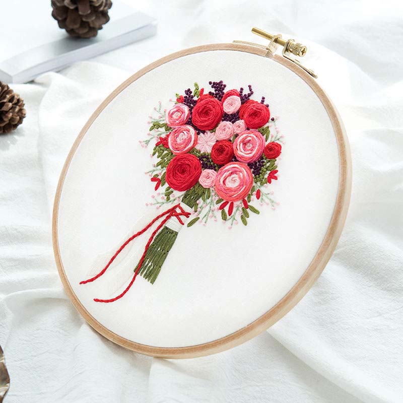 Three-dimensional Embroidery Diy Student Handmade Creative Adult Material Package French Ribbon Embroidery Su Embroidery Beginner Kit