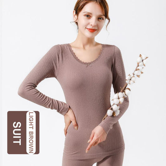 Body Thermal Underwear Women's Suit Qiuyi Long Trousers Slim Slimming Cotton Sweater