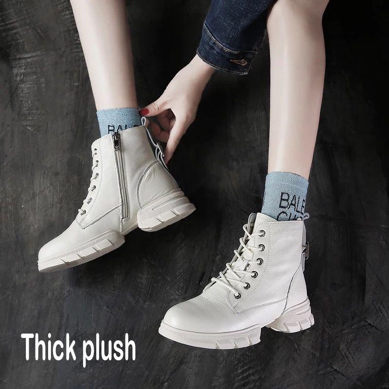 Martin Boots Female 2019 Autumn Winter British Style Bare Boots All-match Short Boots Women's Boots