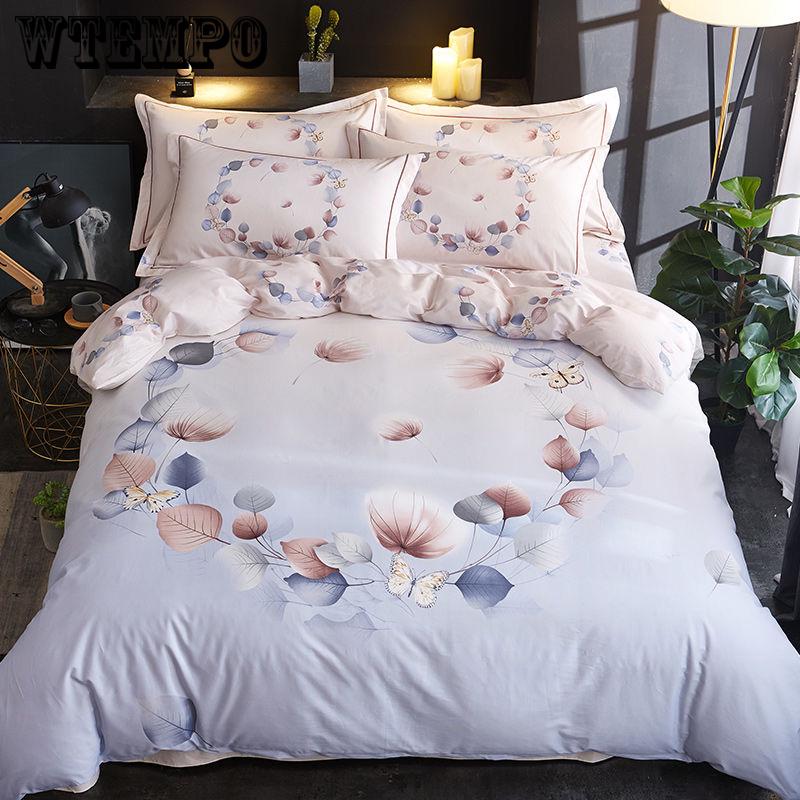 Cotton Satin Bedding Set Comforter Bedding Set Duvet Cover Bed Sheet Pillow Quilt Cover