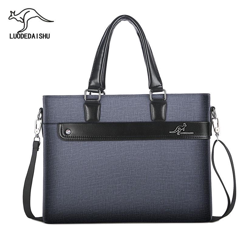 Men's Handbags Briefcase Leather Shoulder Bag Business Messenger Bags