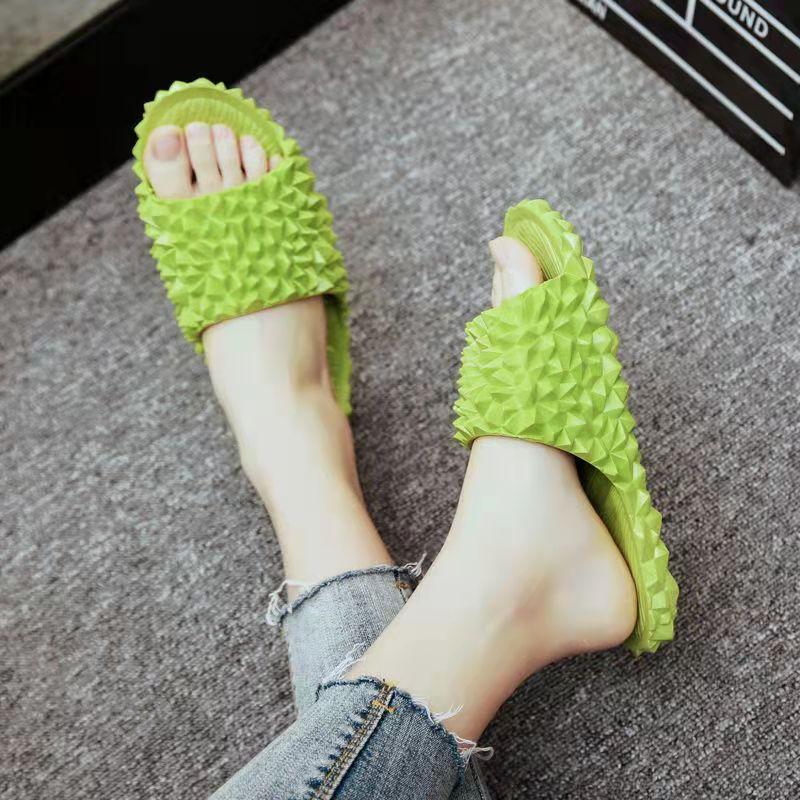 Unisex Durian Home Slippers Bathroom Shoes Summer Casual Shoes Women's Sandals and Slippers Beach Shoes Soft-soled Sandals and Slippers