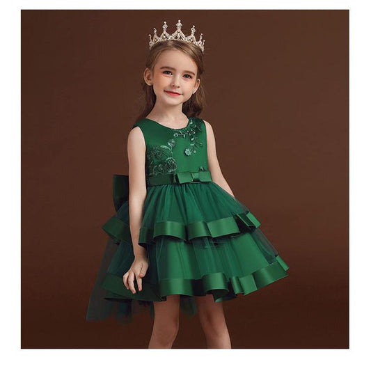 Dress for Girls Wedding Party Dresses Kids Princess Christmas Dress Children Girls Clothing Baby Girls Flower Striped New