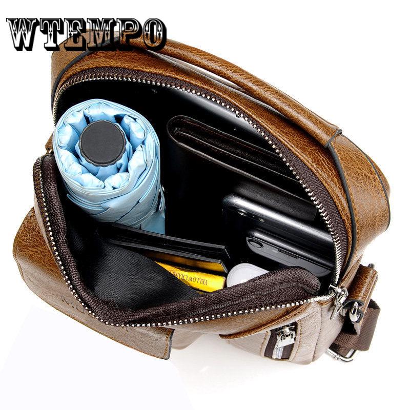 Leather Retro Man Bag Men Messenger Bag Crossbody Bag Shoulder Bag for Men Business Handbags