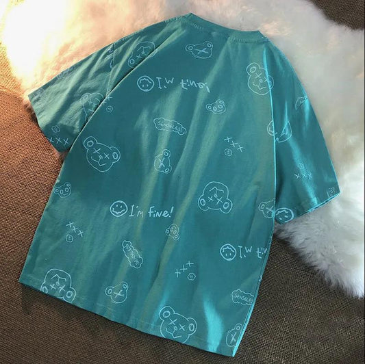 Women's Summer Short-sleeved Plus Size Loose Top All-match T-shirt