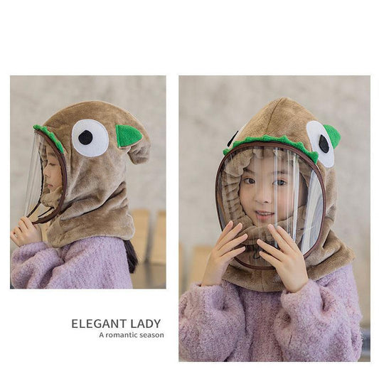Children's Hat Anti Droplet Dust and Wind Proof Autumn and Winter Cover Thickened Thermal Isolation Ear Cap Baby Outdoor Thermal Cap