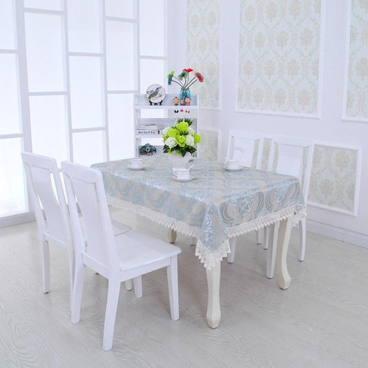 Embroidered Fabric Tablecloth Simple Pastoral Lace Tablecloth Dining Table Coffee Table Tablecloth Cover Towel Home Decoration