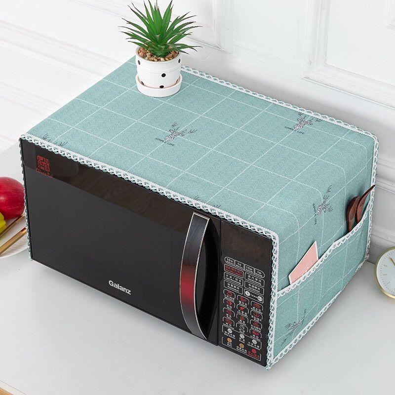 Microwave Cover Comes with Storage Bag Household Appliance Dust Cover Universal Cover Towel