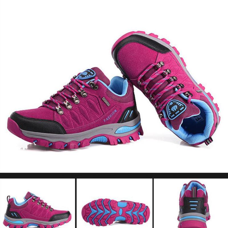 Winter Women's Outdoor Hiking Shoes Waterproof and Windproof Sports Shoes Non-slip Wear-resistant Hiking Shoes Lightweight Large Size Women's Shoes