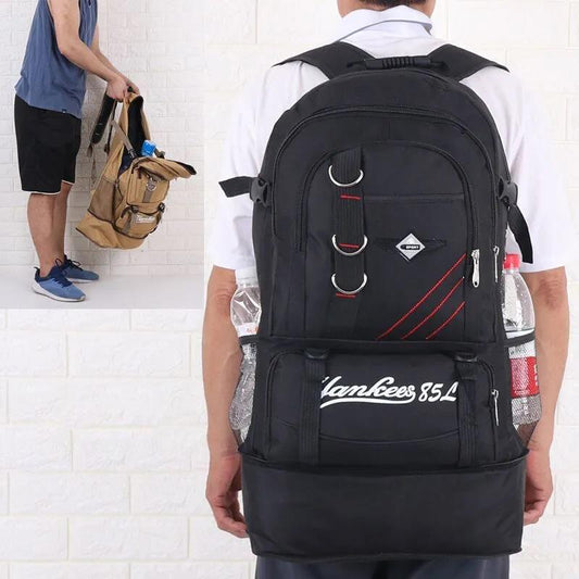 Casual Large-capacity Backpack Men's 85-liter Outdoor Mountaineering Backpack Working and Business Trip Luggage Bag
