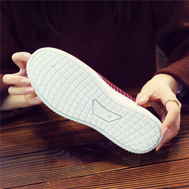 Soft-soled Non-slip Casual Shoes Flat-soled Sports Shoes Warm and Comfortable Plus Velvet Women's Cotton Shoes