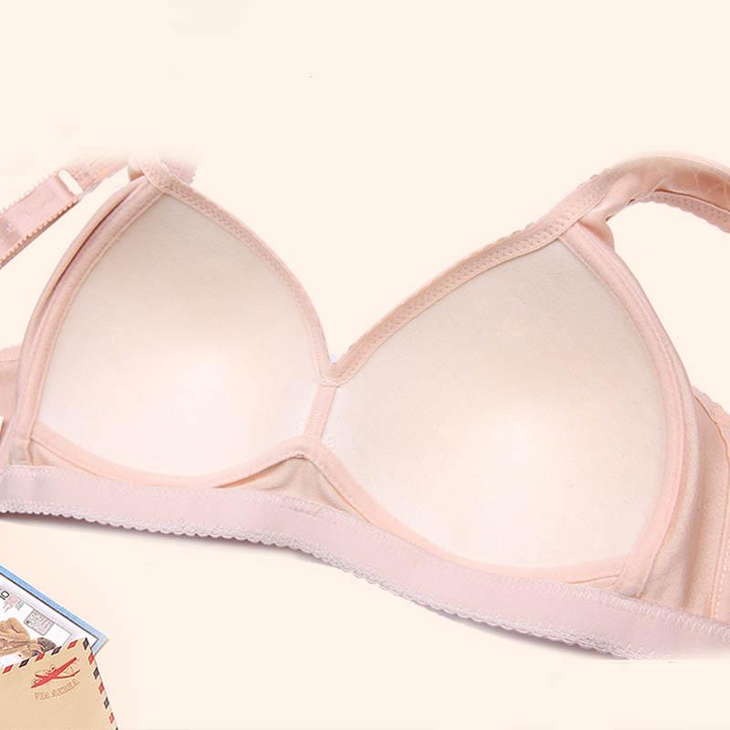 Large Size Thin Section Large Cup No Steel Ring Bra Non-magnetic Gather Adjustment Type Breast-receiving Vest Bra