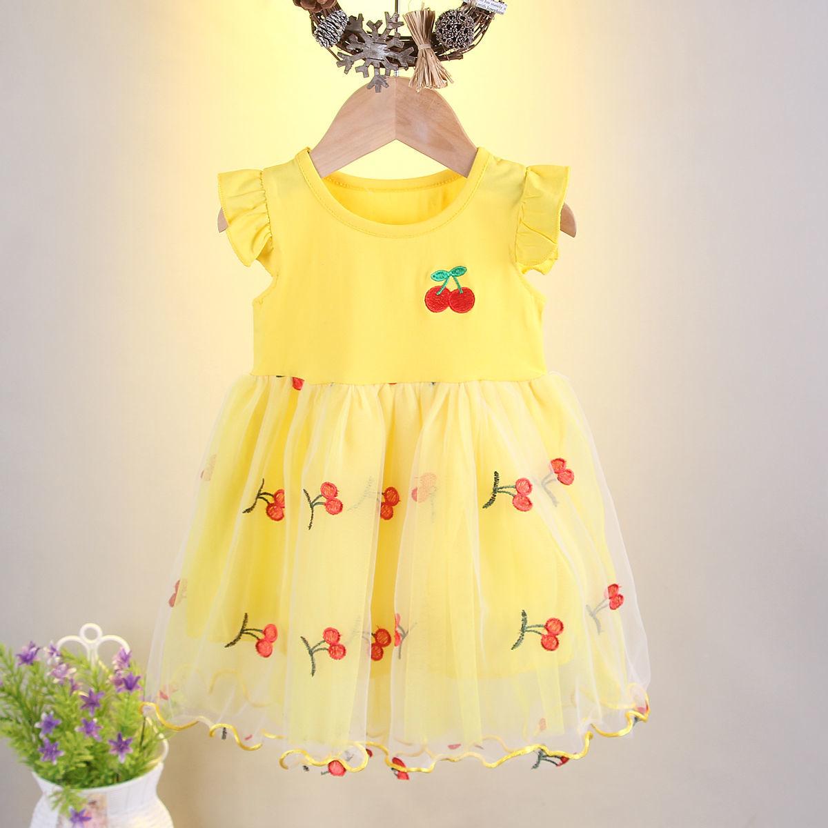 Summer Girl Princess Dress Children's Anime Pure Cotton Short-sleeved Gauze Dress