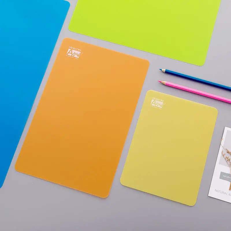 Candy Color A4 Student Writing Pad Hard Transparent Plastic Test Special Writing Pad
