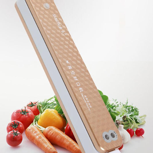 Best Food Vacuum Sealer Automatic Commercial Household Food Vacuum Sealer Packaging Machine Include 5Pcs Bags