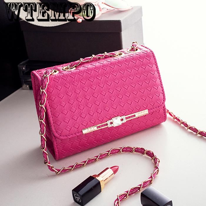 Women's Bag Messenger Bag Fashion Chain Wild Trend Weaving Casual Shopping Package Summer