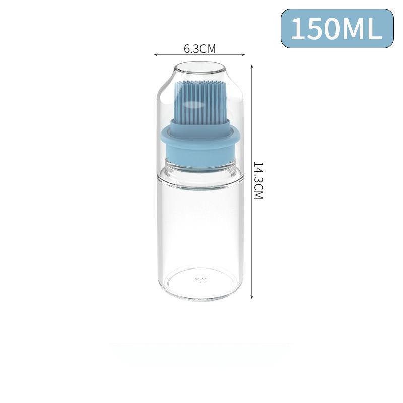 Barbecue Brush Oil Brush Kitchen Pancake Household Baking Silicone Oil Brush with Bottle High Temperature Silicone Brush Small Oil Bottle