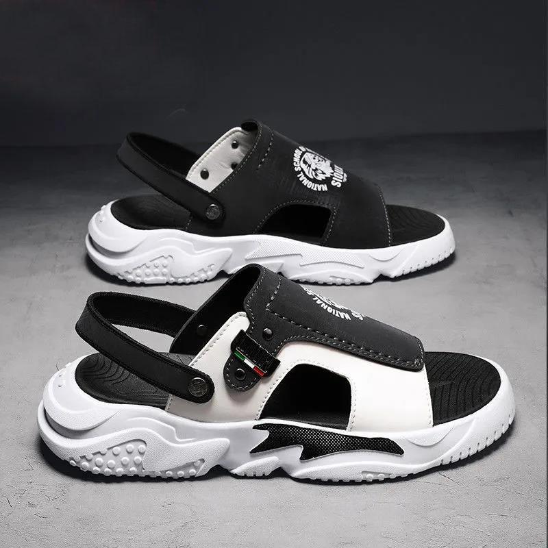 Sandals Men's Summer Student Slippers Dual-use Outer Wear Men's Casual Non-slip Beach Shoes Men