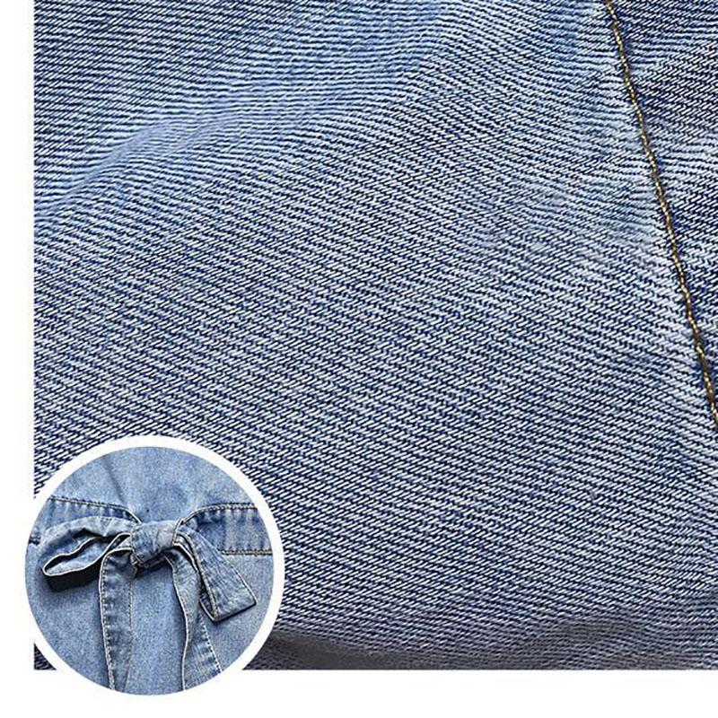 Niche Bowknot High Waist Personality Thickened Jeans Women's Straight Loose and Thin All-match Wide-leg Pants
