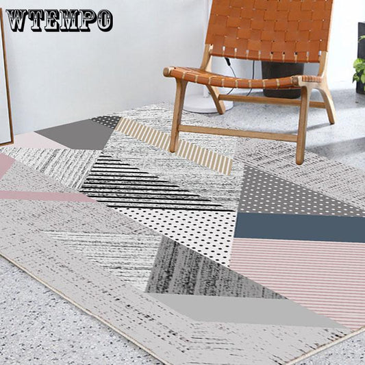 Carpets For Living Room Bedroom Rugs Bedside Coffee Area Rug Home Geometric Nordic Carpet