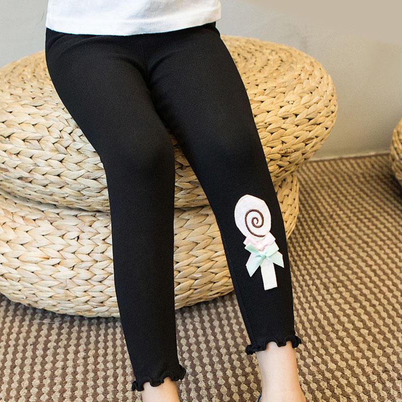 Spring and Autumn Girls' Leggings Children's Trousers Stretch Pants Casual Pants Solid Color Slim Leggings
