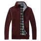 Autumn and Winter Men's Sweater Velvet Thick Warm Casual Cardigan Shirt Loose Fashion Men's Sweater
