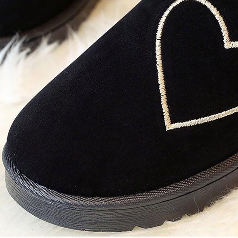 Short Tube Snow Boots Women Winter Flat Bottom All-match Plus Velvet Warm Cute Cotton Shoes Small Boots