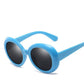 WTEMPO   New PC Frame Oval Sunglasses Women Brand Designer Anti-UV Retro Women Sunglasses   Lun