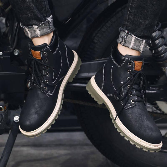 Ankle Boots Autumn Winter Men's Martins Boots Motorcycle Boots Outdoor Working Snow Boots Men Shoes