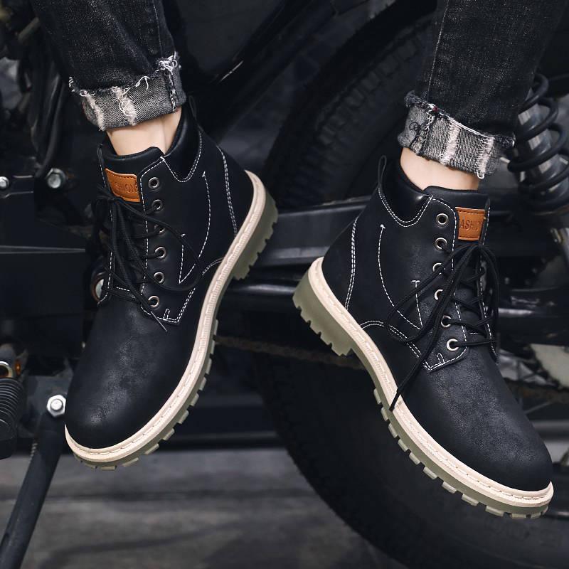 Ankle Boots Autumn Winter Men's Martins Boots Motorcycle Boots Outdoor Working Snow Boots Men Shoes