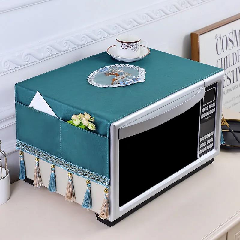 Microwave Cover Cover Cloth Oven Cover European Cloth Dust Curtain Kitchen Household Storage Cover Towel