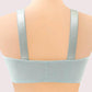 Front Button-type Anti-sagging Gather-up Breast-free Large Size Thin Breathable Underwear Anti-glare Adjustment Type Top-up Bra