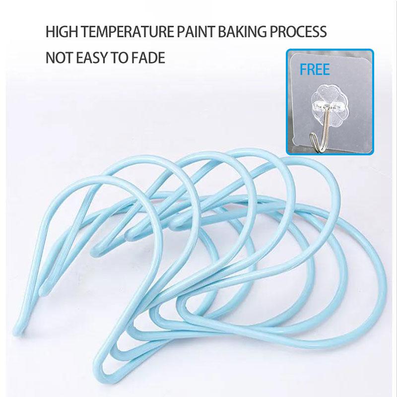 5PCS Household Coat Rack Free Punching Bedroom Hanging Hat Storage Rack Behind The Door Wall-mounted Hat Rack Bathroom Towel Rack Household Hat Rack