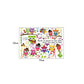 [Wall sticker ]Owl Playing Music Cartoon Children Wall Stickers For Kids Rooms Nursery Bedroom Home