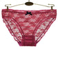 6 Pieces/set of Pure Cotton Underwear Women T-back Sexy Fashion Large Size Lace Solid Color Underwear