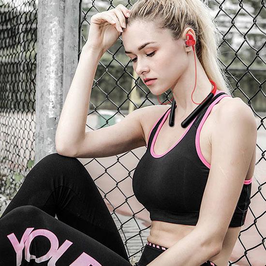 Sports Bluetooth 5.0 Headset Wireless Sports Running Hanging Neck Headphones Earphones ios android