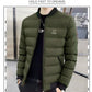Autumn and Winter Padded Coat Men's Winter Coat Trend Down Down Padded Jacket Baseball Collar Cotton Coat