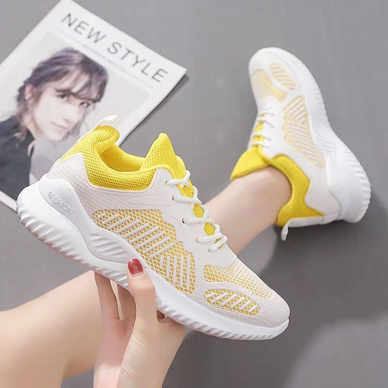 Spring White Shoes Female Students Running Breathable Comfortable Mesh Shoes All-match Casual Sports Shoes