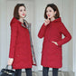 Women's Winter Long Thick Padded Jacket Korean Style Hooded Warm Cotton-padded Jacket Students Were Thin Padded Jacket