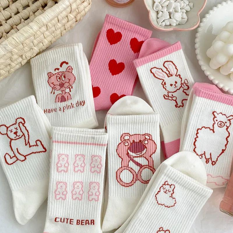 Women's Socks Korean Style Cute Jk Medium Tube Fashion All-match Student Stockings