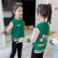 Autumn and Winter Little Girl Knitted Cardigan Long-sleeved Hooded Children's Sweater Loose Fashion Jacket