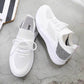 2021 Spring Summer White Shoes Women's Breathable Mesh Casual Sports Shoes Thin Hollow All-match