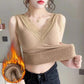 Thermal Underwear Warm Body Tops Vest Sexy Winter Clothing Women Sleeveless Slim Seamless V Neck Lace Side Solid Inner Wear