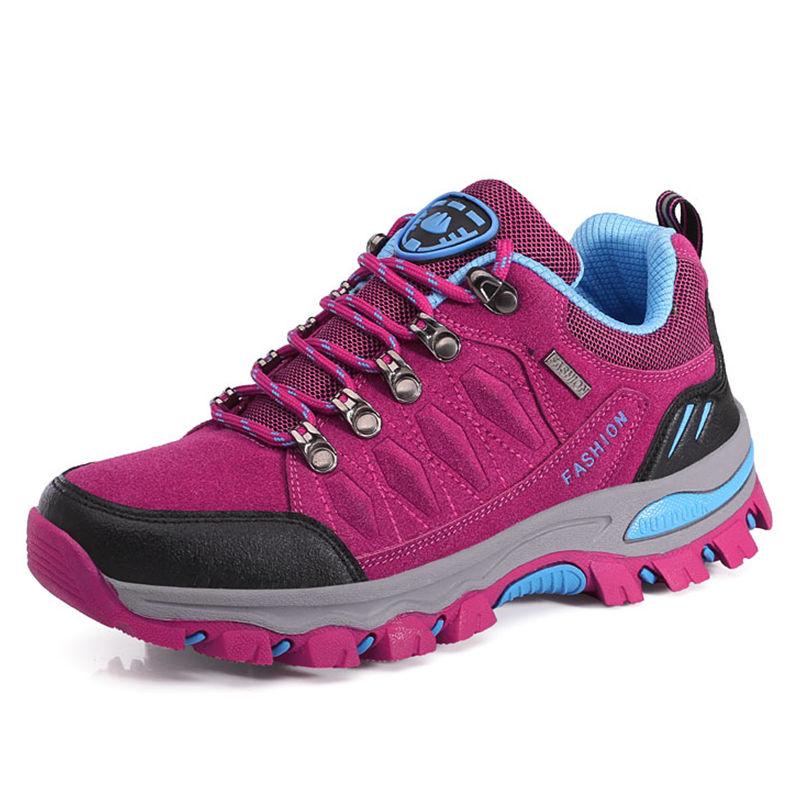Winter Women's Outdoor Hiking Shoes Waterproof and Windproof Sports Shoes Non-slip Wear-resistant Hiking Shoes Lightweight Large Size Women's Shoes