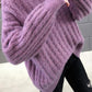 Autumn Winter  Women Fashion Sweater Casual Knitting Sweater Turtleneck  Pullovers Loose Casual Long Sleeve Sweater