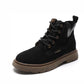 Women's Autumn Winter Leather Shoes Martin Boots Women Ladies Boots Flat Heel Ankle Boots for Women