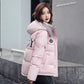 Down Jacket Short Winter New Korean Version of Bright Color Printed Cotton Clothing Loose and Thick Cotton Clothing