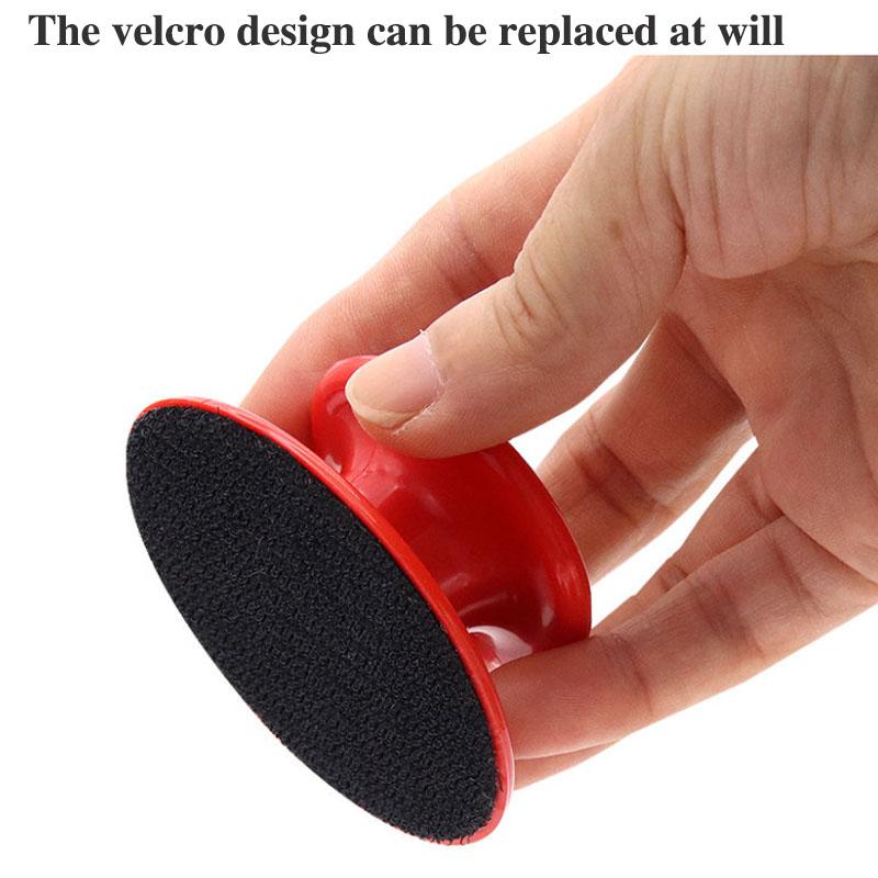 Car Beauty Waxing Sponge with Handle Wool Ball Waxing Plate Car Wash Tool Manual Polishing and Waxing Artifact