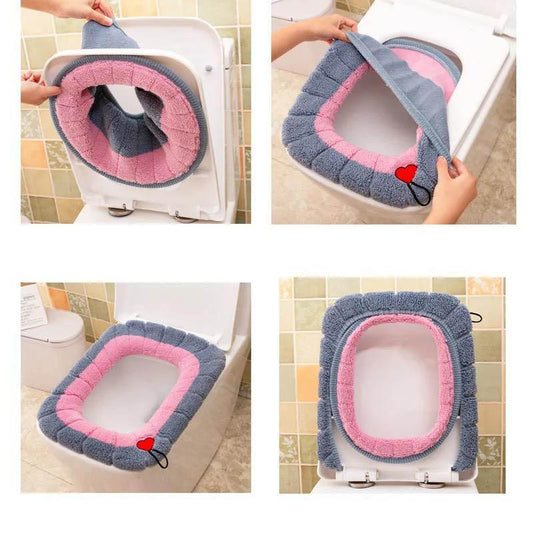 Extra Large Toilet Cushion Household Toilet Seat Cushion Thickened Toilet Cover Toilet Cover Cushion Washable Toilet Seat Universal